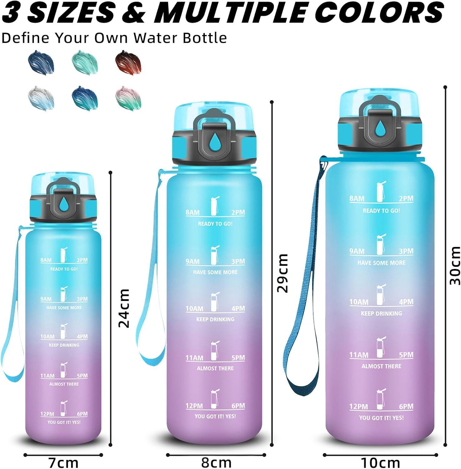 imageGrsta Gourde Gourde 500ml Bouteille Filtrante AntiFuite Facile Transporter Bouteille deau pour Motivation Facile Nettoyer pour Bureau Voyage Extrieur Adulte Camping Voyage SportBleuviolet