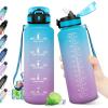 50oz-1500ml | Paille | Bleu + Violet