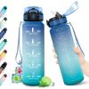 32oz-1000ml | Paille | Bleu + Vert