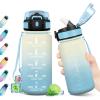 17oz-500ml | Paille | Blanc + Bleu Clair