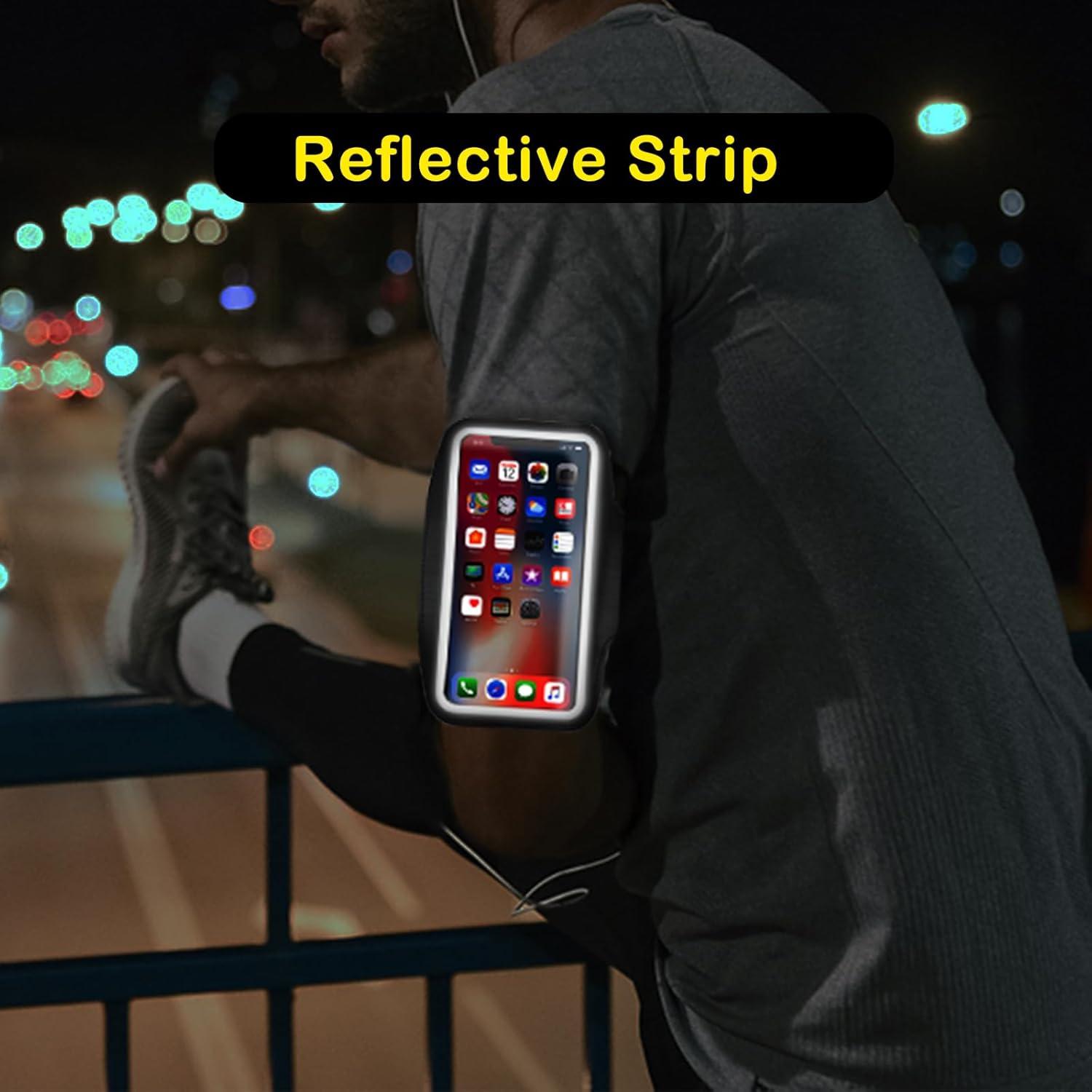 imageBrassard de Sport Brassard de Course avec Poche couteur Brassard de Tlphone Portable Rsistant leau pour Tous Les Smartphones Smartphone Running Brassard pour Coureurs Gym Jogging