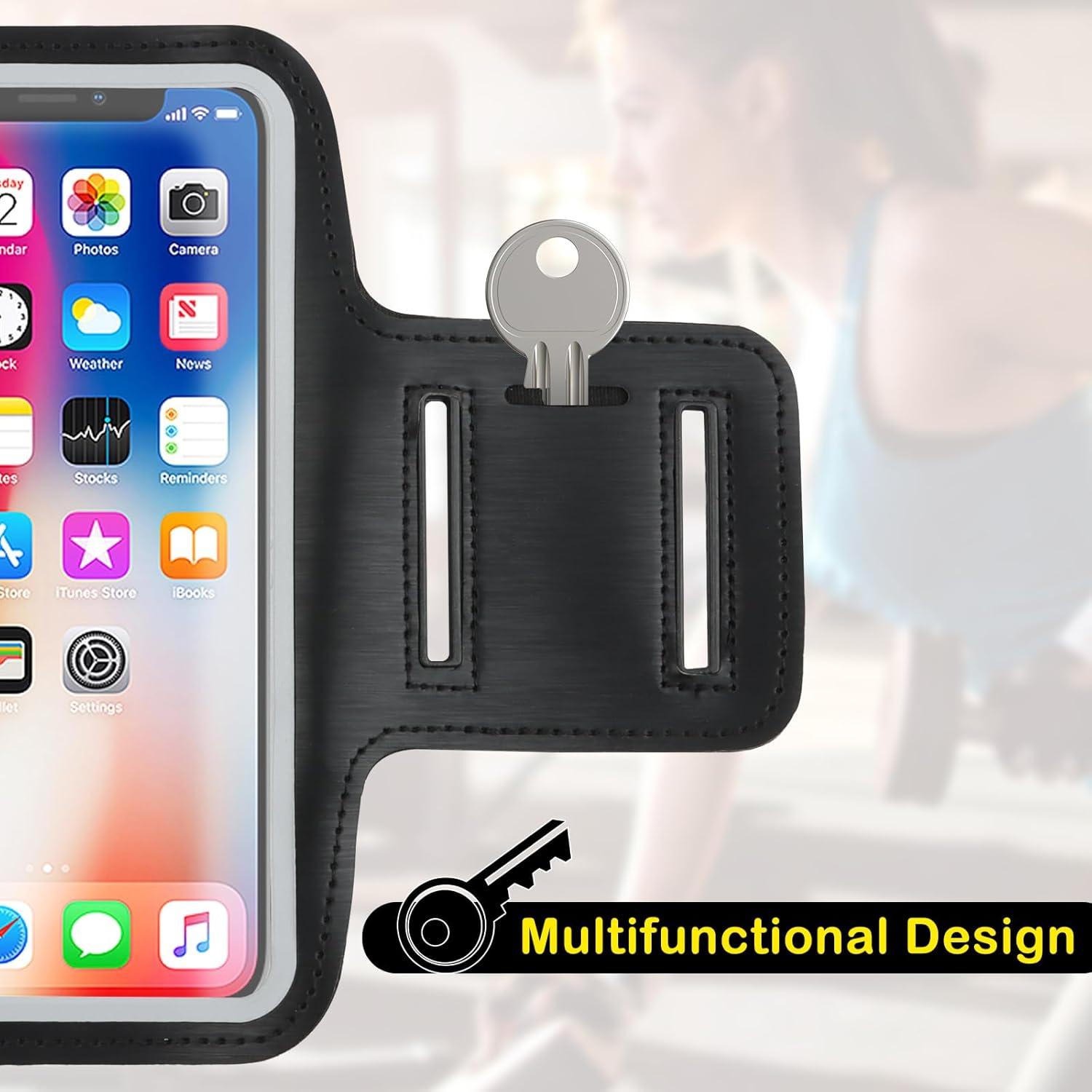 imageBrassard de Sport Brassard de Course avec Poche couteur Brassard de Tlphone Portable Rsistant leau pour Tous Les Smartphones Smartphone Running Brassard pour Coureurs Gym Jogging