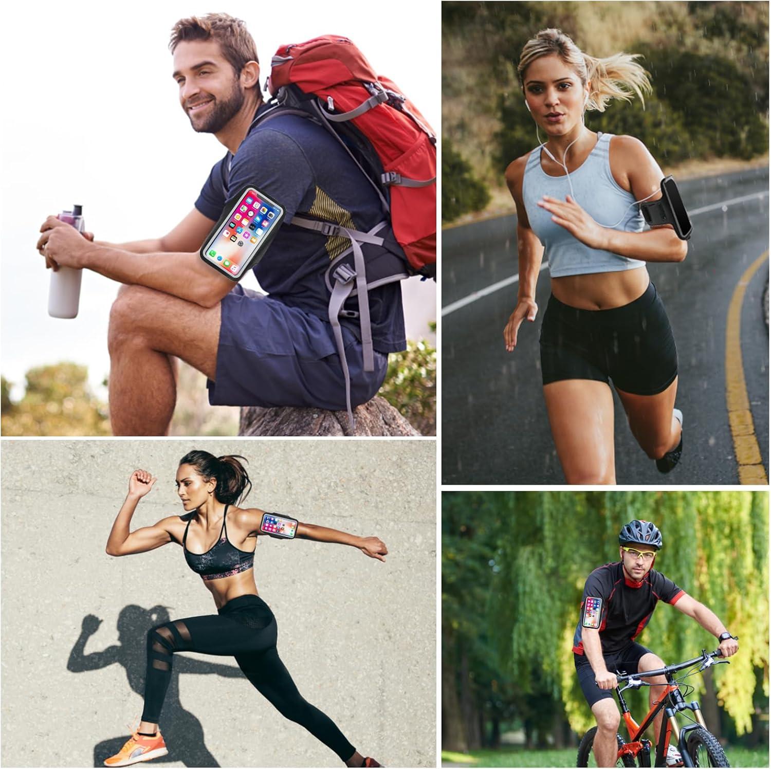 imageBrassard de Sport Brassard de Course avec Poche couteur Brassard de Tlphone Portable Rsistant leau pour Tous Les Smartphones Smartphone Running Brassard pour Coureurs Gym Jogging