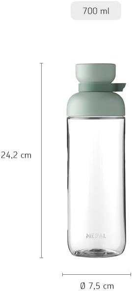 imageMepal Bouteille deau Vita Grande bouteille deau 2 ouvertures pour boire plus facilement Bouteille rechargeable Gourde de sport 900 ml Nordic blueVivid Mauve