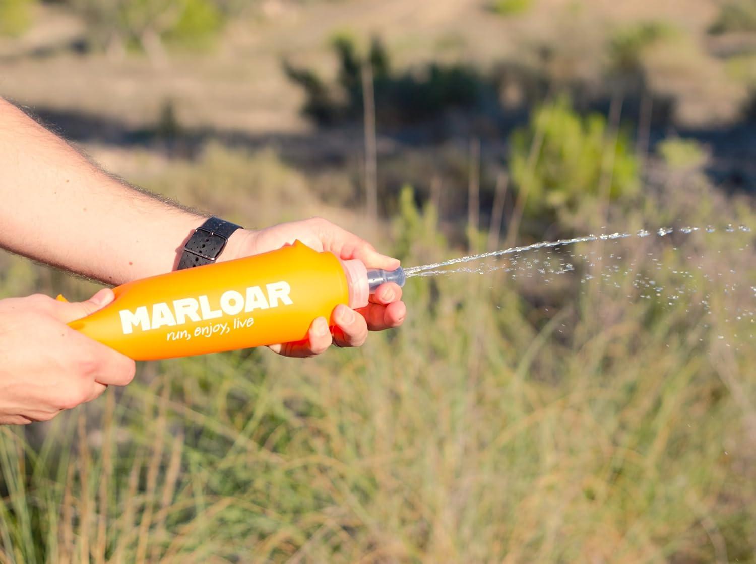 image:imageFlasque Running Pack de 2 Gourdes Souples Pliables Idal pour Course Pied Trail et Randonne sans BPAOrange