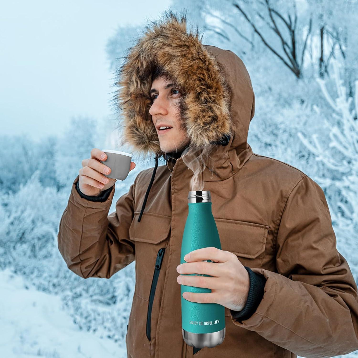 image:imageKollyKolla Gourde Inox Isotherme 350500650750ml Bouteille deau Acier Inoxydable Double Paroi Reutilisable Gourdes Sans BPA Etanche Bidon Anti Fuite pour Enfant ampamp Adulte Sport Gym coleNeuf Vert Fonc