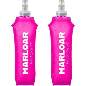 Flasque Running – Pack de 2 Gourdes Souples Pliables – Idéal pour Course à Pied, Trail et Randonnée – sans BPA(Rose)
