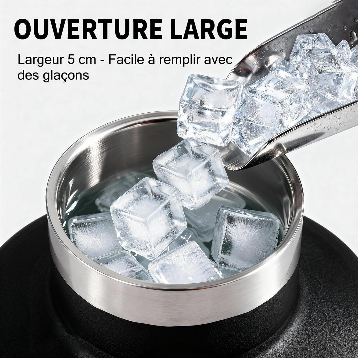 image:imageGourde 2l acier Inoxydable Bouteille deau Paroi Simple Non Isotherme Bouteille deau tanche Reutilisable Gourde Sport pour Fitness Bureau cole Activits de Plein AirVertNoir