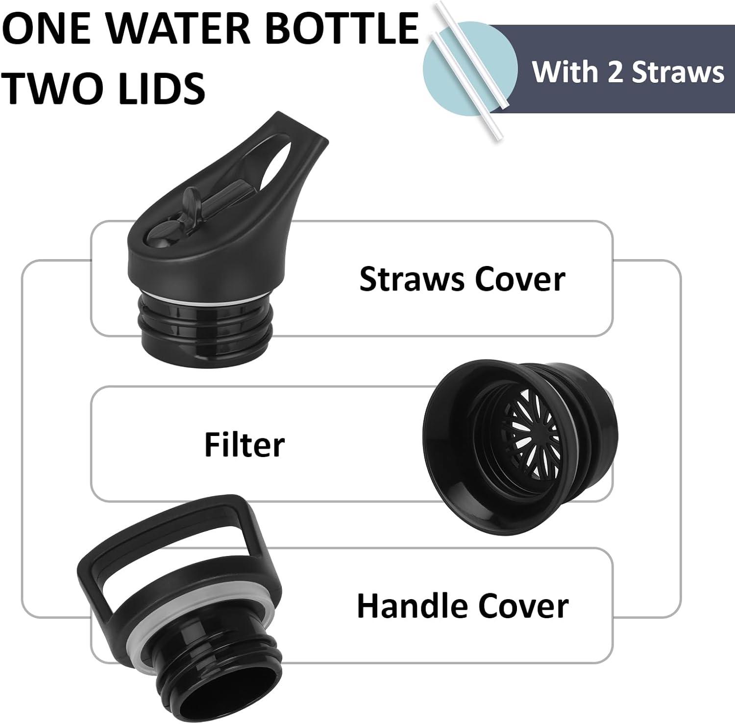 image:imageGourde Isotherme Gourde 750 ml Sans BPA Bouteille Isotherme Anti Fuite Bouteille Inox Double Isolation Facile Nettoyer Bouteille deau pour Sport Camping Yoga RandonneRunningJbbleu