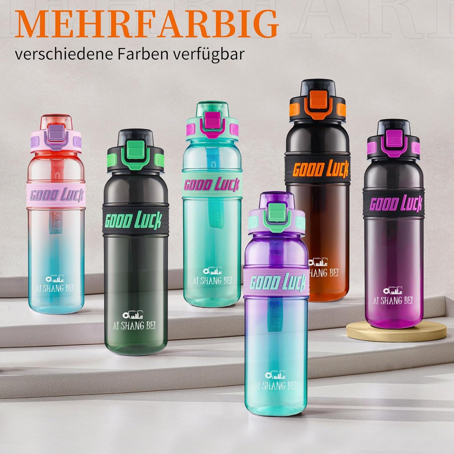 image:imageGourde Sport 1L Bouteille deau tanche et sans BPA Bouteille deau de sport pour le fitness la gym et les sports de plein airOrange Fonc