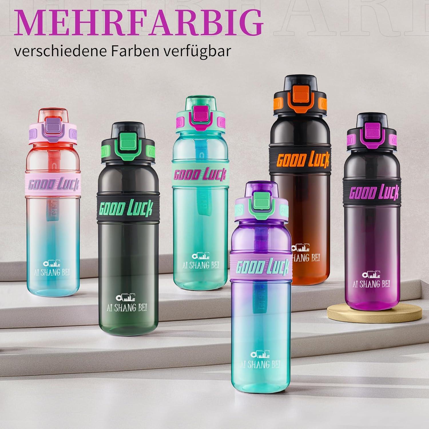 image:imageGourde Sport 1L Bouteille deau tanche et sans BPA Bouteille deau de sport pour le fitness la gym et les sports de plein airRouge Rose Fonc
