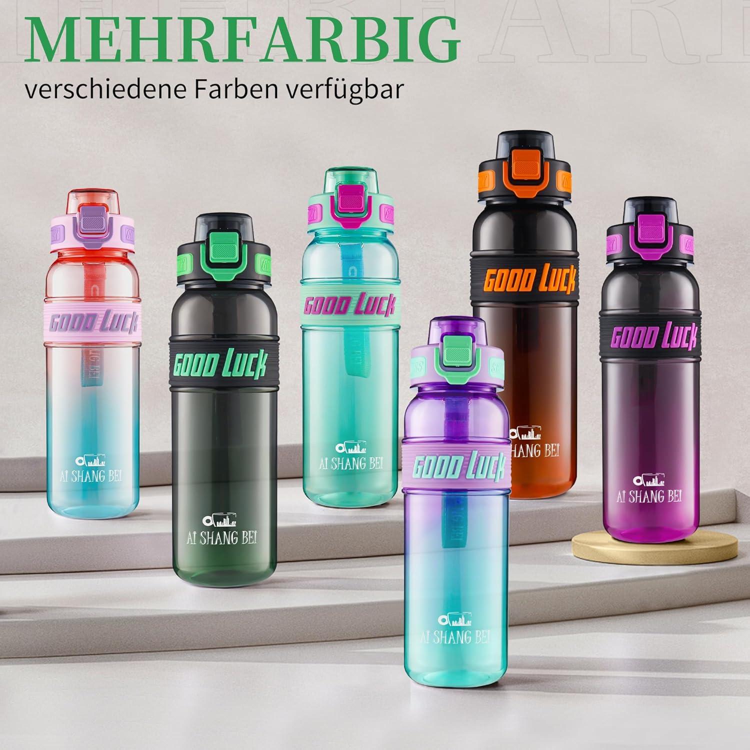 image:imageGourde Sport 1L Bouteille deau tanche et sans BPA Bouteille deau de sport pour le fitness la gym et les sports de plein airVert Fonc
