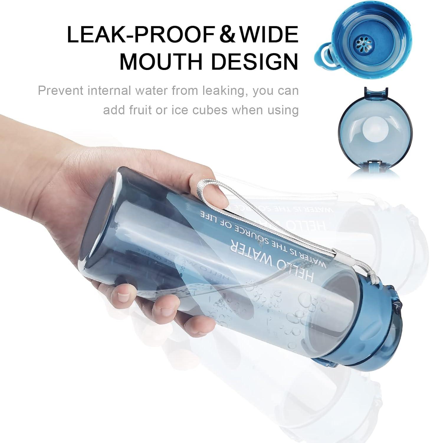 image:imageBouteille deau 780ml Gourde Sport Bouteille deau sans BPA AntiFuite Bouteille Une Seule Pression pour Ouvrir pour Sports Salle de Sport Cyclisme lcole Bureau CampingBleu