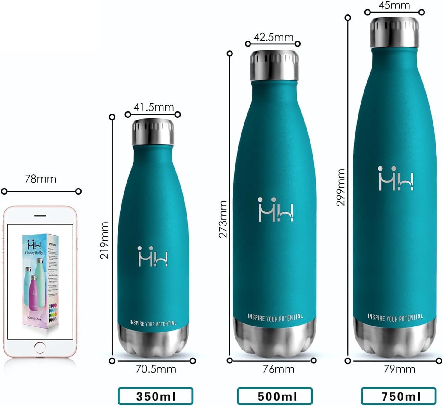 image:imageGourde 750 ml Sans BPA Gourde Isotherme Isolation Sous Vide Double Paroi Bouteille Isotherme 304 Acier Inoxydable Gourde Acier Inoxydable pour Cuisine Salle de Sport Randonne NoirVert Mousse Aucune Couleur Sur le Couvercle et le Fond750ml