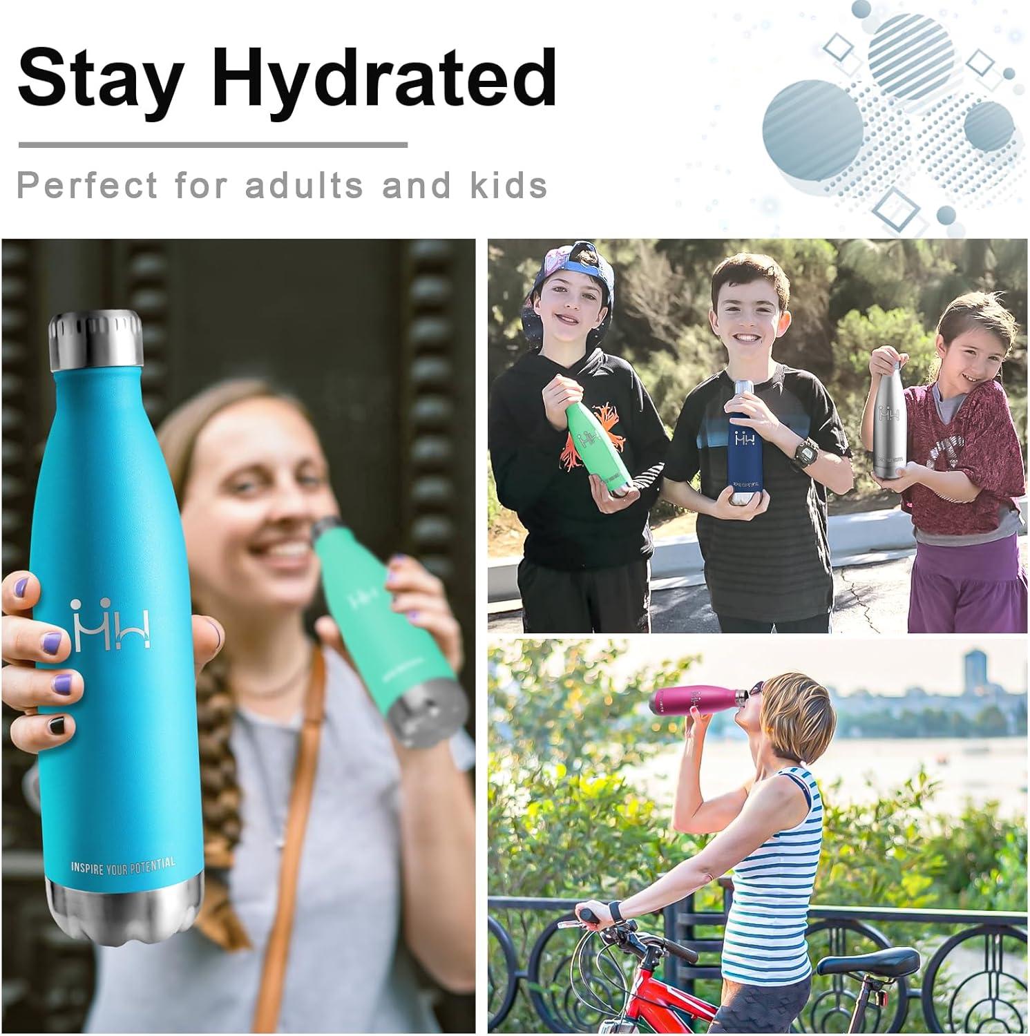 image:imageGourde 750 ml Sans BPA Gourde Isotherme Isolation Sous Vide Double Paroi Bouteille Isotherme 304 Acier Inoxydable Gourde Acier Inoxydable pour Cuisine Salle de Sport Randonne NoirVert Mousse Aucune Couleur Sur le Couvercle et le Fond750ml