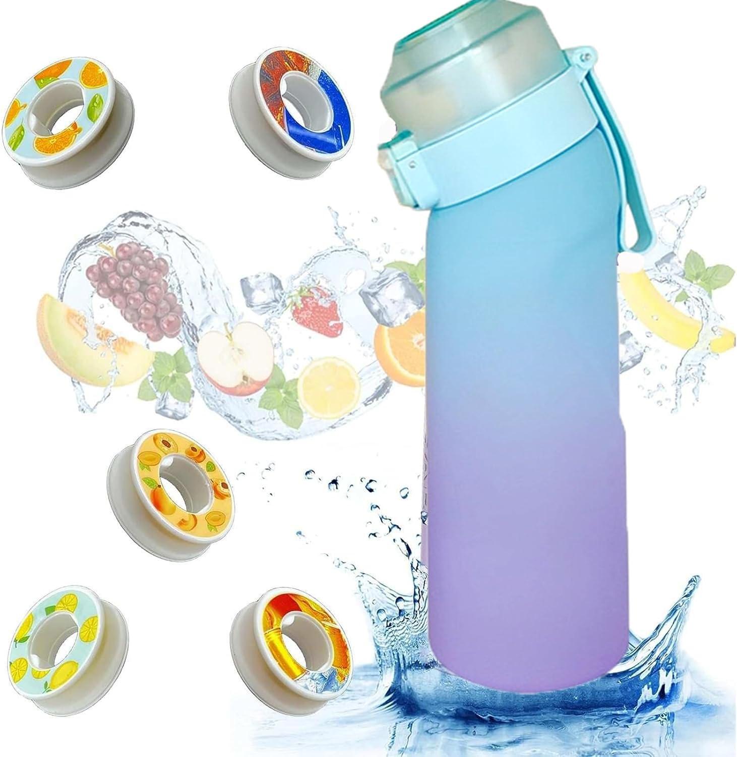 image:imageGourde Sport avec Lot de 7 capsules aromatiques pour bouteille deau Pods parfums pour eau aromatique 0 sucre Sans BPA bouteille deau tanche pour gym bureau course pied Style 3Style 4