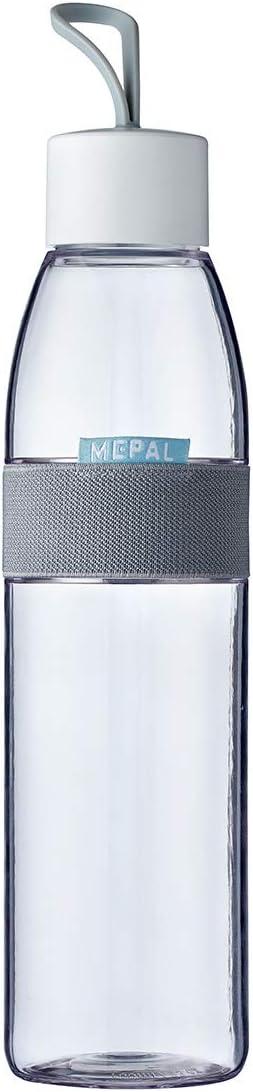 image:imageMepal Bouteille dEau Ellipse Bouteille dEau Rutilisable Bouteille tanche pour Boissons Gazeuses Sans BPA 500 ml Nordic blueBlanc