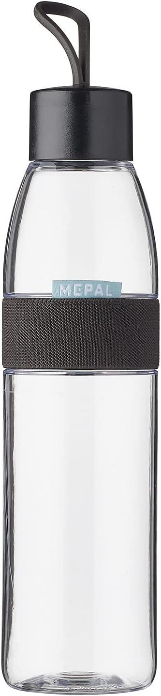 image:imageMepal Bouteille dEau Ellipse Bouteille dEau Rutilisable Bouteille tanche pour Boissons Gazeuses Sans BPA 500 ml Nordic blueNordic Black