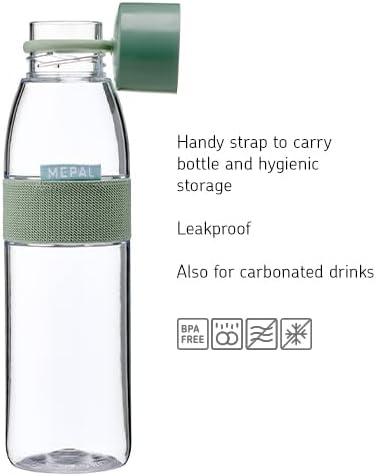 image:imageMepal Bouteille dEau Ellipse Bouteille dEau Rutilisable Bouteille tanche pour Boissons Gazeuses Sans BPA 500 ml Nordic blueNordic Sage