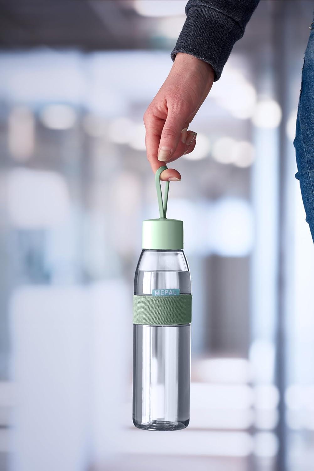 image:imageMepal Bouteille dEau Ellipse Bouteille dEau Rutilisable Bouteille tanche pour Boissons Gazeuses Sans BPA 500 ml Nordic blueNordic Sage