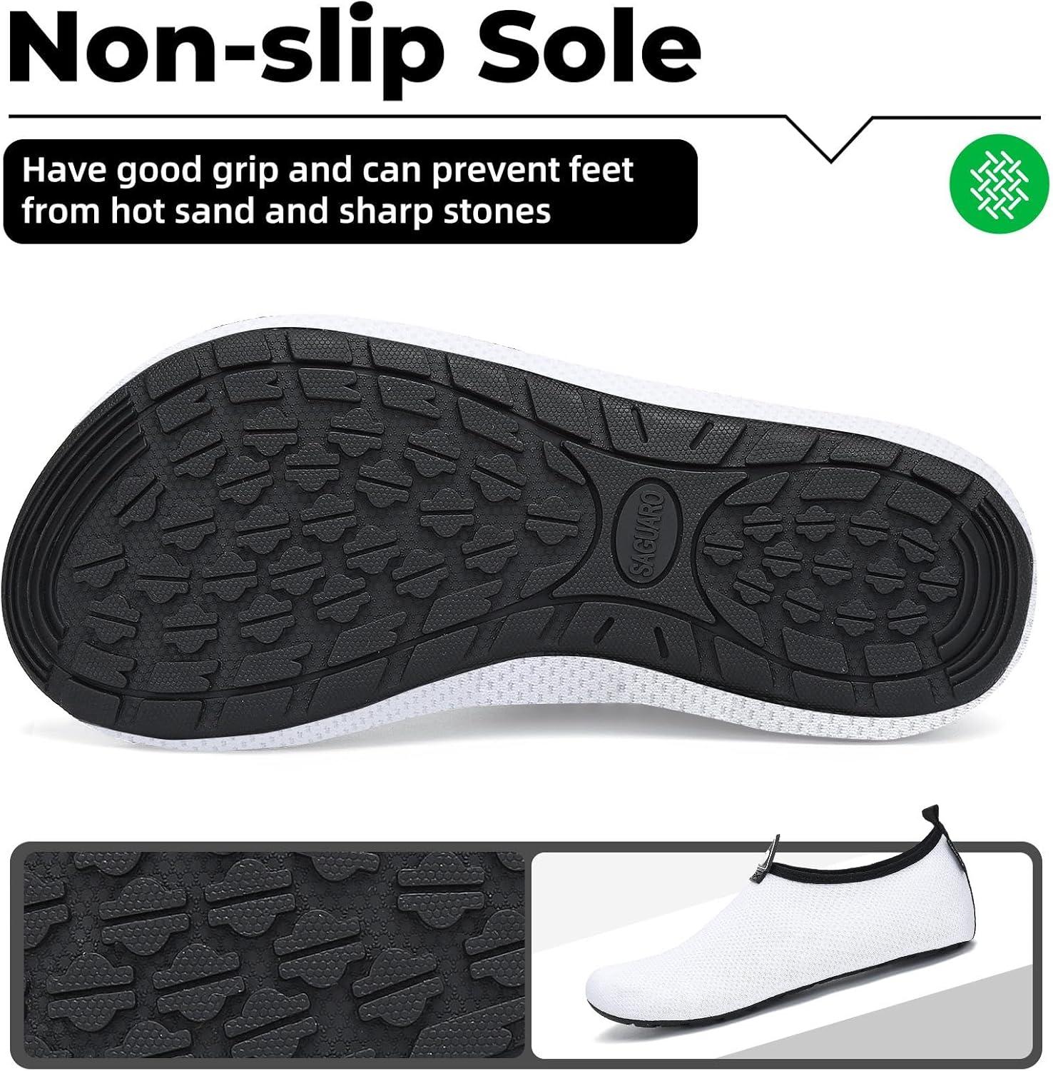 image:imageSAGUARO Chaussures pour Sport Aquatique Mixte AdulteBlanche Neige