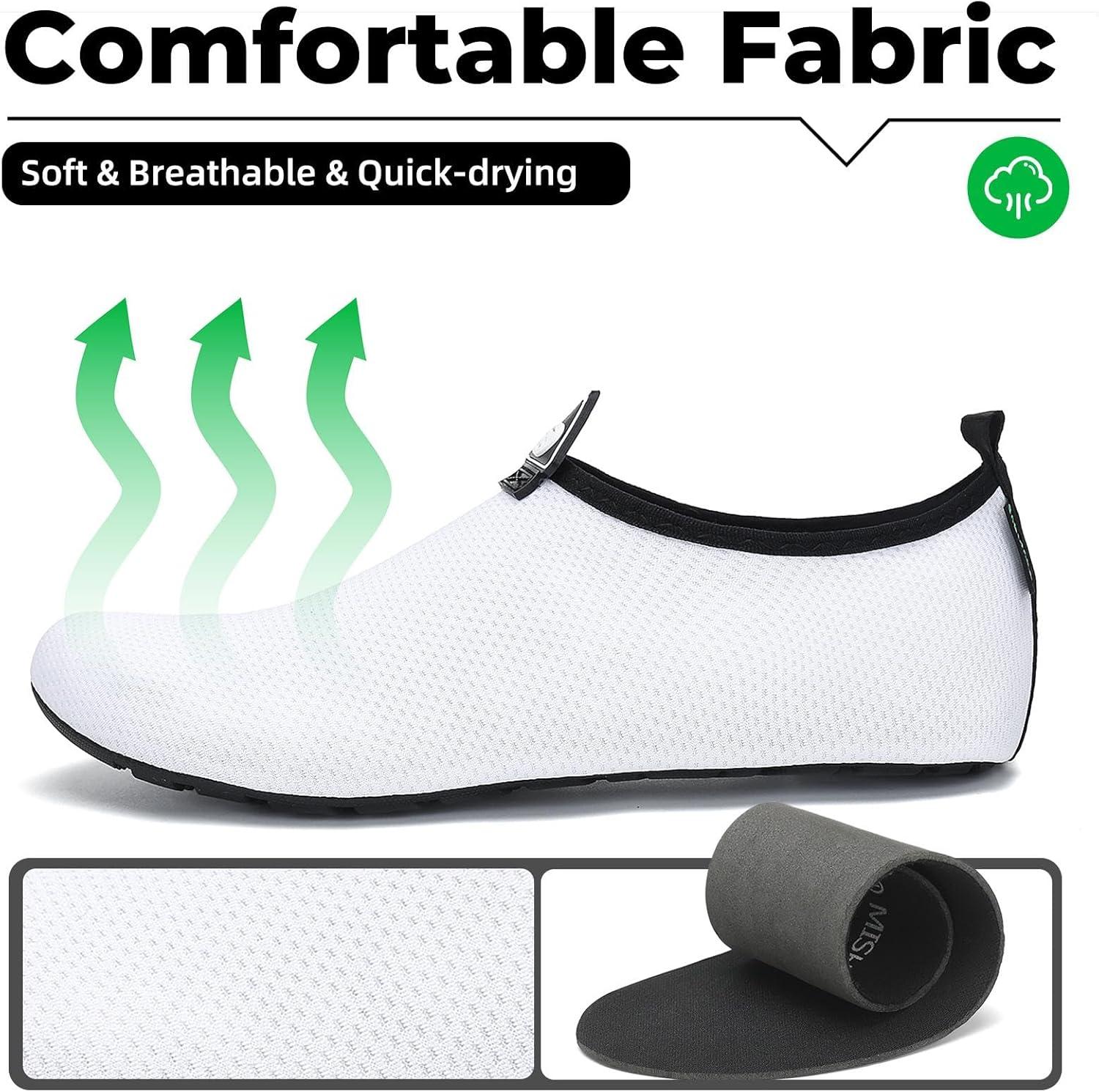 image:imageSAGUARO Chaussures pour Sport Aquatique Mixte AdulteBlanche Neige
