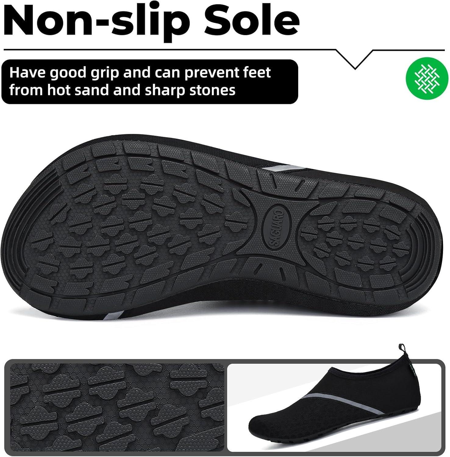 image:imageSAGUARO Chaussures pour Sport Aquatique Mixte AdulteHuile Noir