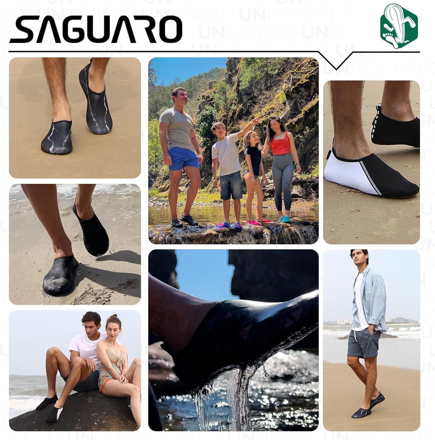 image:imageSAGUARO Chaussures pour Sport Aquatique Mixte AdulteHuile Noir