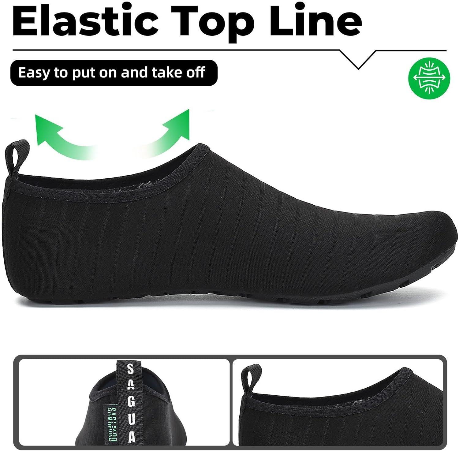 image:imageSAGUARO Chaussures pour Sport Aquatique Mixte AdulteNoir Charbon