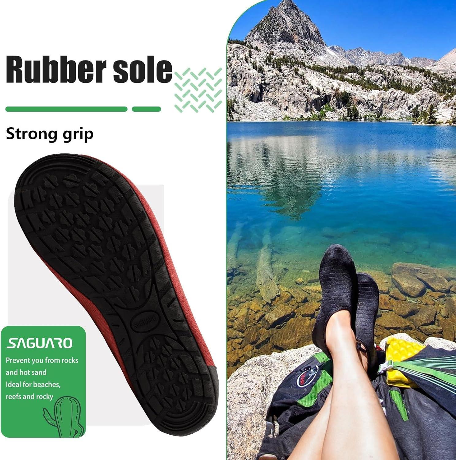 image:imageSAGUARO Chaussures pour Sport Aquatique Mixte AdulteRouge Pomme