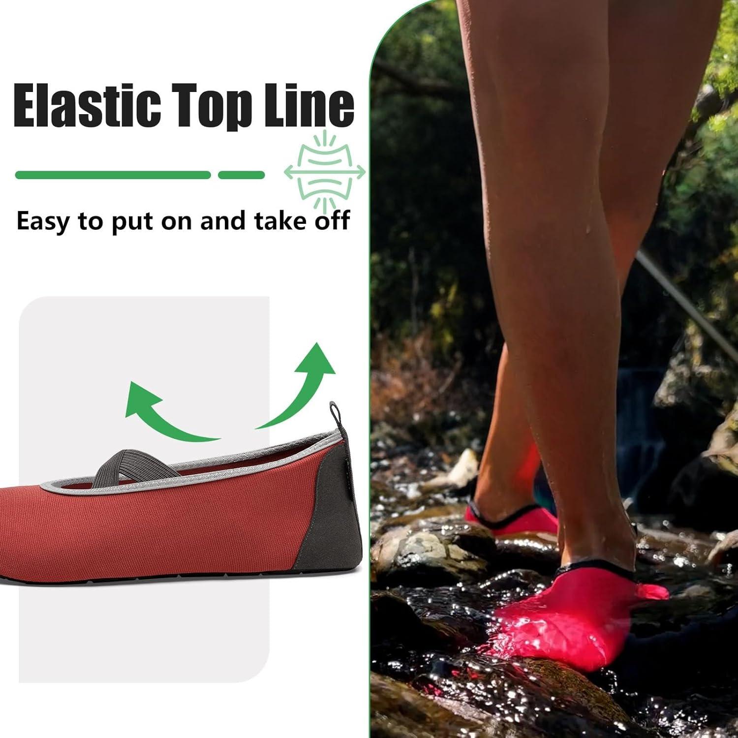 image:imageSAGUARO Chaussures pour Sport Aquatique Mixte AdulteRouge Pomme