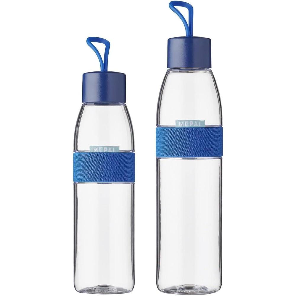 image:imageMepal Bouteille dEau Ellipse Bouteille dEau Rutilisable Bouteille tanche pour Boissons Gazeuses Sans BPA 500 ml Nordic blueBleu