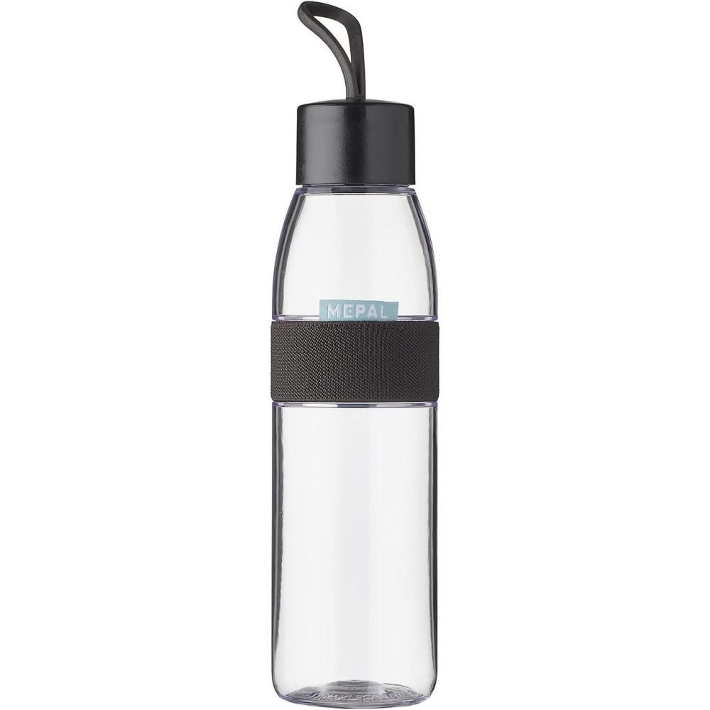 image:imageMepal  Bouteille dEau Ellipse  Bouteille dEau Rutilisable  Bouteille tanche pour Boissons Gazeuses  Sans BPA  500 ml  Nordic blueNordic Black