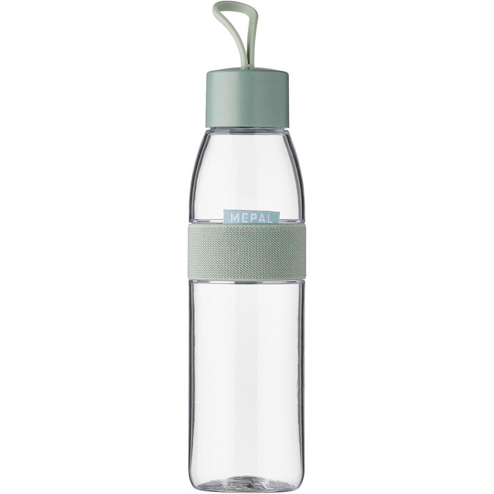 image:imageMepal  Bouteille dEau Ellipse  Bouteille dEau Rutilisable  Bouteille tanche pour Boissons Gazeuses  Sans BPA  500 ml  Nordic blueNordic Sage