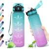 32oz-1000ml | Paille | Vert + Rose Clair