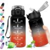 17oz-500ml | Paille | Noir + Rouge
