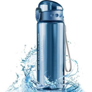 Bouteille d&rsquo;eau, 780ml Gourde Sport, Bouteille d&rsquo;eau sans BPA, Anti-Fuite Bouteille Une Seule Pression pour Ouvrir, pour Sports, Salle de Sport, Cyclisme, l&rsquo;école, Bureau, Camping(Bleu)