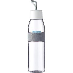Mepal – Bouteille d&rsquo;Eau Ellipse – Bouteille d&rsquo;Eau Réutilisable – Bouteille Étanche pour Boissons Gazeuses – Sans BPA – 500 ml – Nordic blue(Blanc)