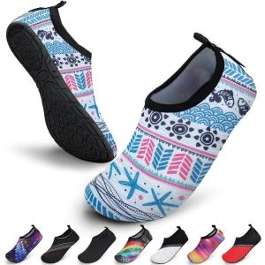 SAGUARO Chaussures pour Sport Aquatique – Mixte Adulte(Bohême Blanc)