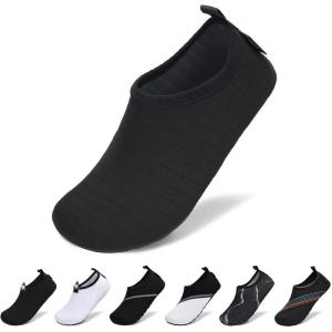 SAGUARO Chaussures pour Sport Aquatique – Mixte Adulte(Noir Charbon)