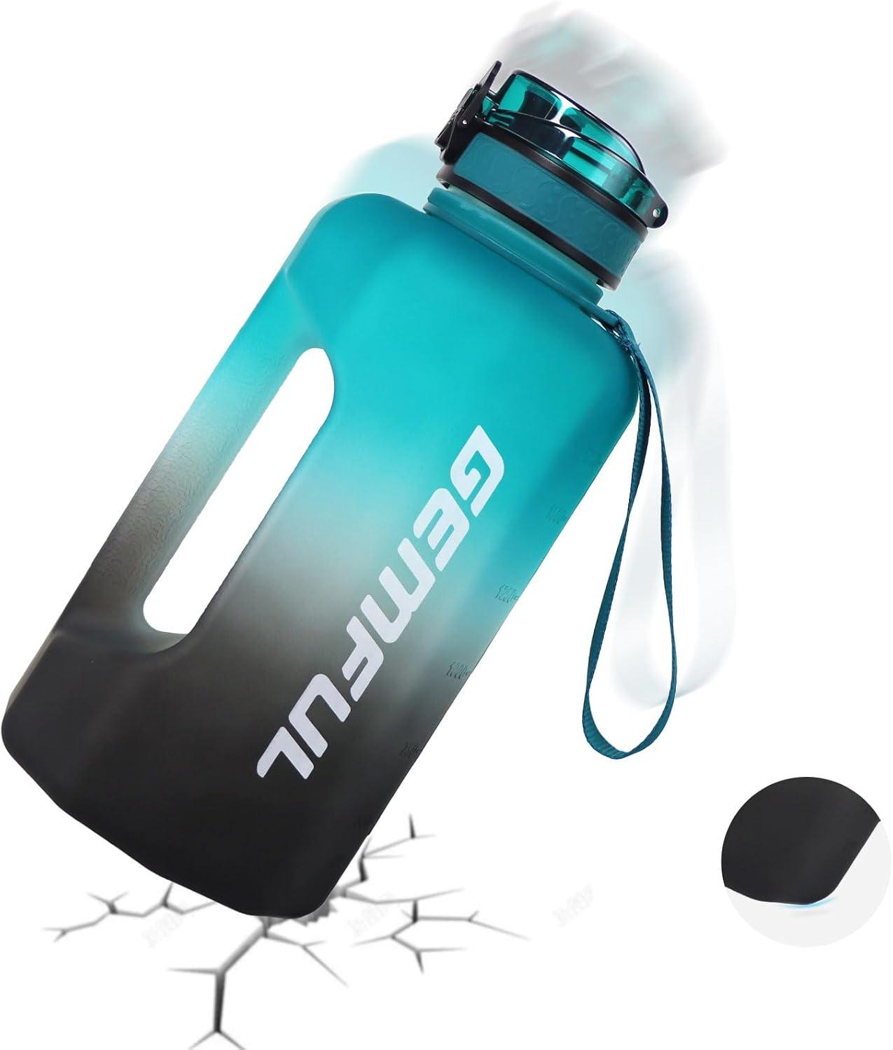 image:imageGEMFUL Grande bouteille deau de 22 litres avec poigne carafe deau de sport sans BPA pour salle de sport voyage camping vertnoirGreenBlack