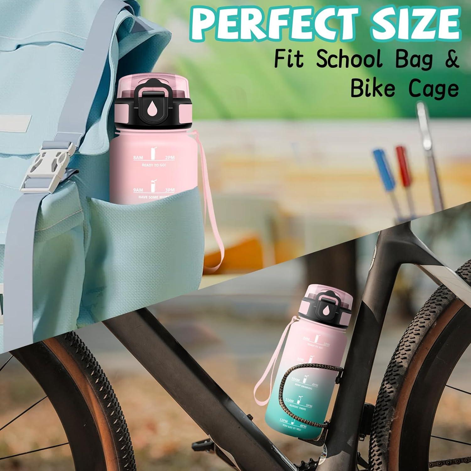 image:imageGourde Gourde 1l avec Paille Gourdes Sport anti Fuite Gourdes Gradue avec Slogan de Motivation Gourd Motivation Facile Nettoyer Bouteille deau pour Aptitude Camping RandonneRosevert