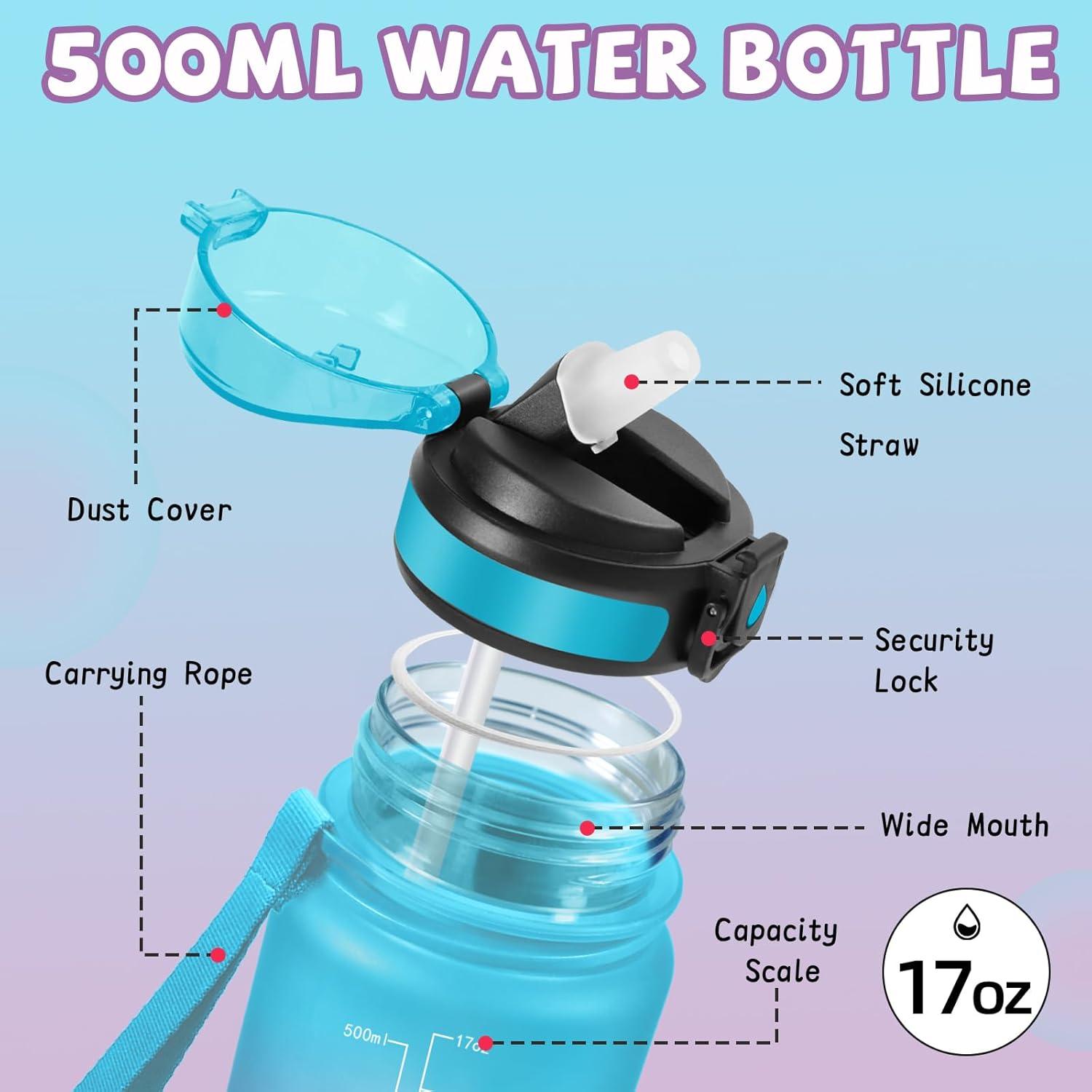 image:imageGourde Gourde 1l avec Paille Gourdes Sport anti Fuite Gourdes Gradue avec Slogan de Motivation Gourd Motivation Facile Nettoyer Bouteille deau pour Aptitude Camping RandonneBleuviolet