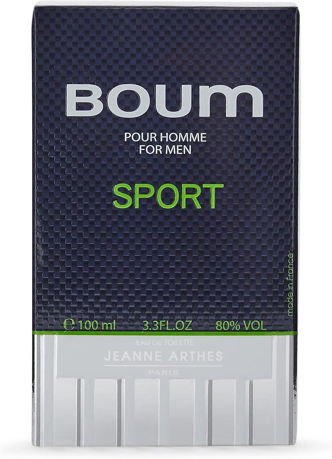 image:imageJEANNE ARTHES Parfum Homme Boum Sport Eau de toilette Flacon Vaporisateur 100 ml Fabriqu en France GrasseCdre Fve tonka