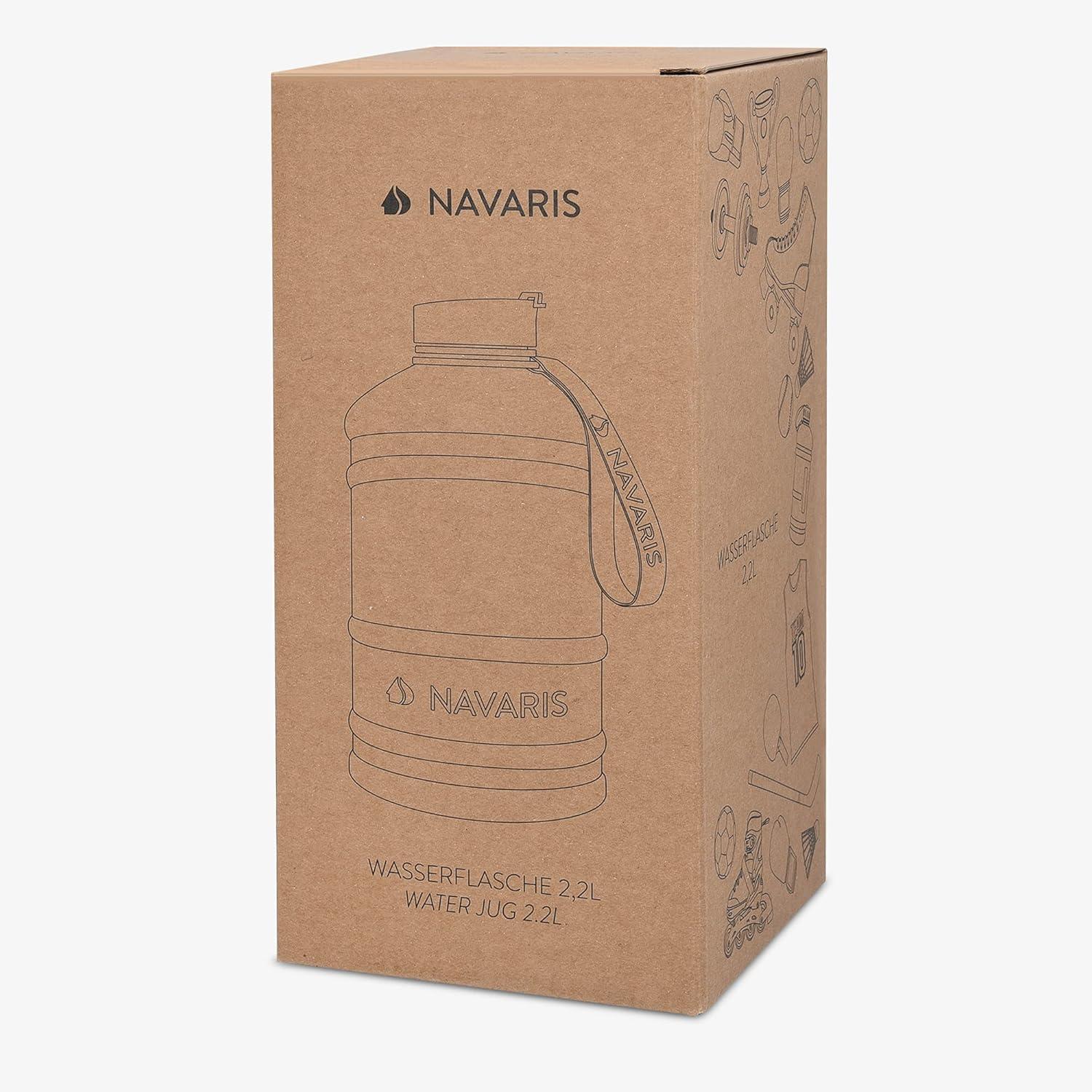 image:imageNavaris Gourde de Sport 22L Bouteille deau pour Entranement Musculation Running Fitness Yoga Foot Lgre et sans BPA Homme Femme EnfantTurquoise