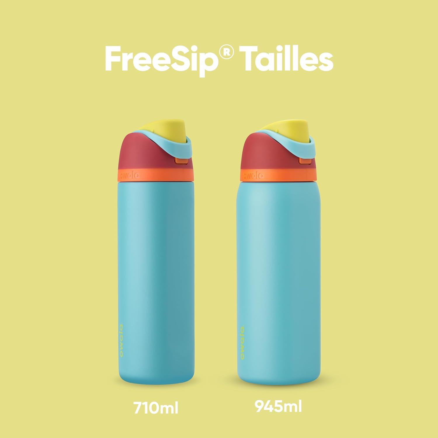 image:imageOwala FreeSip gourde isotherme en inox avec paille et couvercle 710 ml sans BPA garde frais pendant 24 heures pour le sport et les voyages Foggy TideSummer Sweetness