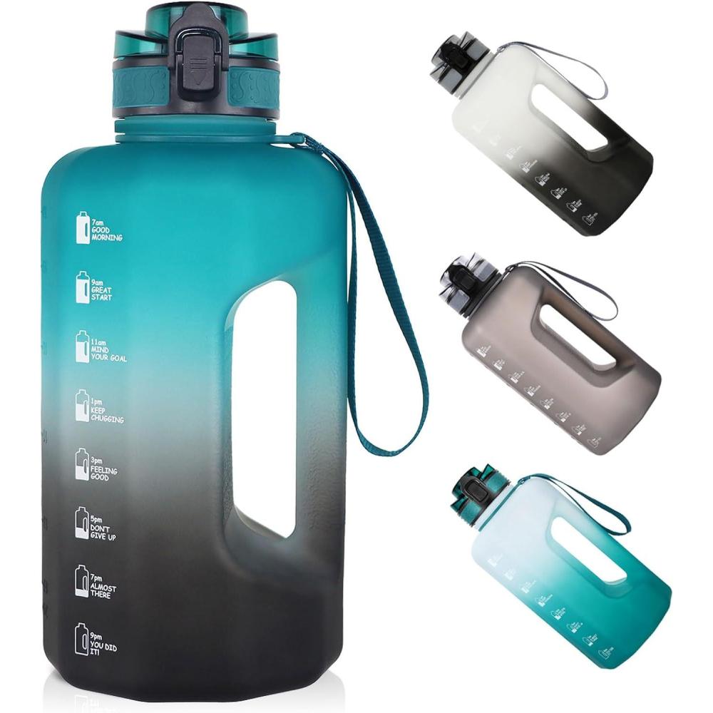 image:imageGEMFUL Grande bouteille deau de 22 litres avec poigne carafe deau de sport sans BPA pour salle de sport voyage camping vertnoirGreenBlack