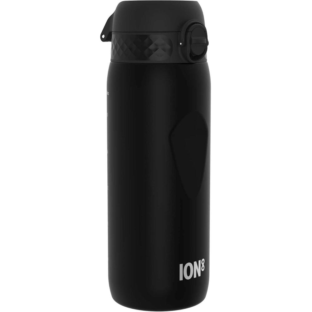 image:imageION8 Gourde 750 ml AntiFuite Sports Facile Ouvrir Verrouillage Scuris Lavable en Lavevaisselle Poigne de Transport Couvercle Rabattable Sans BPA Poigne ProfileNoir