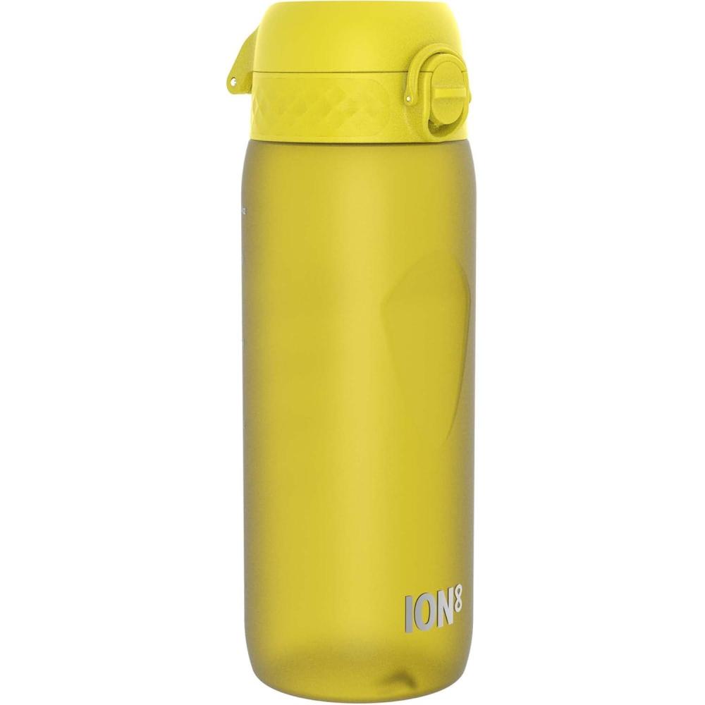 image:imageION8 Gourde 750 ml AntiFuite Sports Facile Ouvrir Verrouillage Scuris Lavable en Lavevaisselle Poigne de Transport Couvercle Rabattable Sans BPA Poigne ProfileJaune