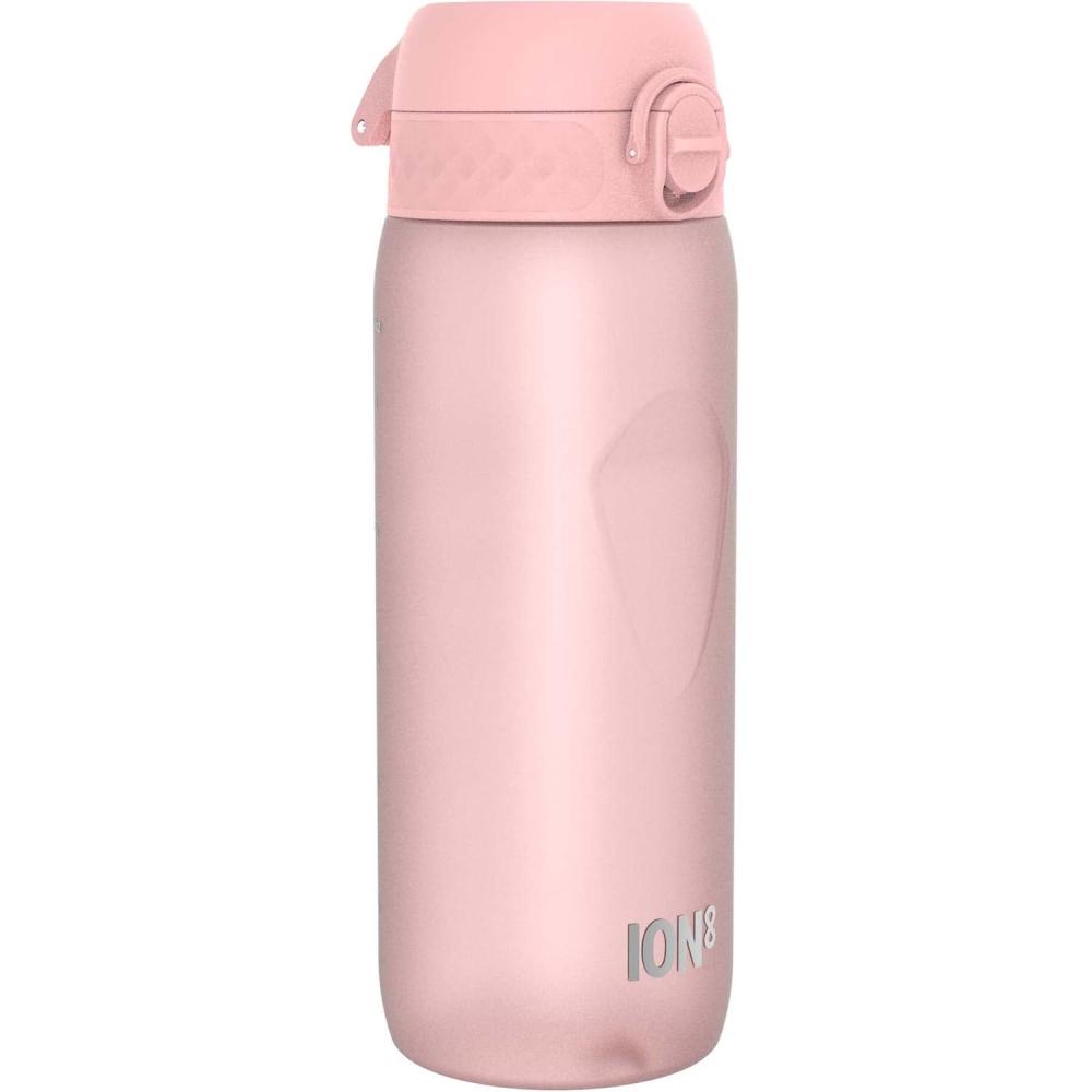 image:imageION8 Gourde 750 ml AntiFuite Sports Facile Ouvrir Verrouillage Scuris Lavable en Lavevaisselle Poigne de Transport Couvercle Rabattable Sans BPA Poigne ProfileRose Clair